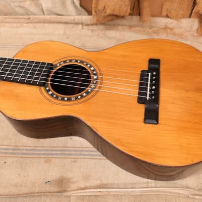 Unbranded Parlor Guitar 1890's Natural image 16