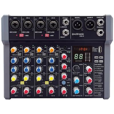 Citronic CMA-8 Compact Mixer with DSP FX and BT/USB image 2