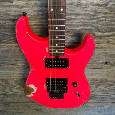 Friedman Cali Aged Guitar - Hot Pink (Medium/Heavy Aging) image 2