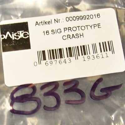Paiste Signature Prototype 16" Crash Cymbal/Model # CY0009992016/New/833 Grams image 6