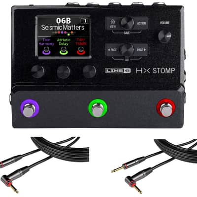 Line 6 HX Stomp + 2x Gator 20' RA Instrument Cable image 1