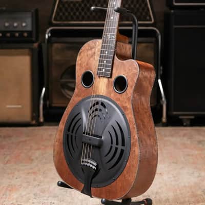 Beard Custom Shop Legacy E Round Neck Acoustic Guitar - Natural Curly Walnut with Hardshell Case image 20