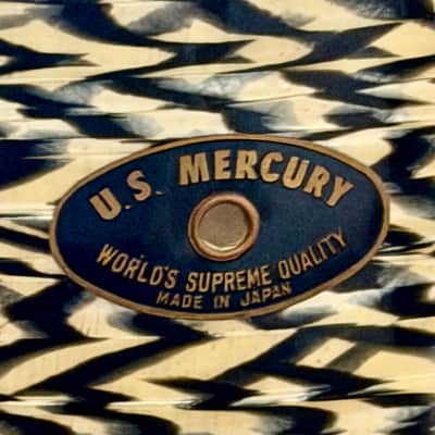 U.S. Mercury 5x14 snare drum JAPAN 60s- tiger stripe image 3