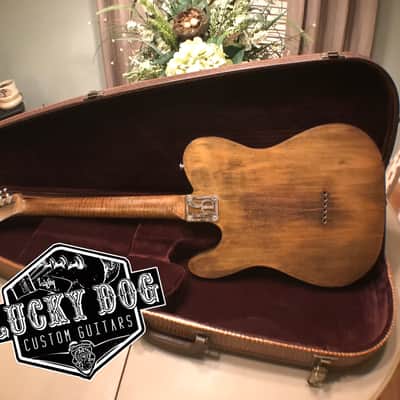 Lucky Dog Televangelist Custom relic aged telecaster tele guitar + gatorskin embossed teardrop case image 13
