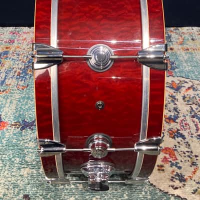 DW Tris Imboden's Chicago, 8x22" DW/May Bass Woofer with Internal Microphone 2002 - Transparent Wine Red Lacquer image 15