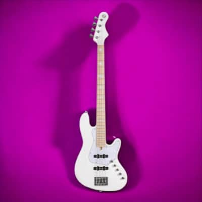Cort Elrick NJS 4-String Electric Bass, White image 2