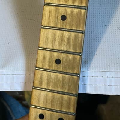 2017 MIM Charvel San Dimas Pro Mod Guitar Neck Floyd Ready 22 Fret Truss Wheel (Heavy Relic Wear) image 12