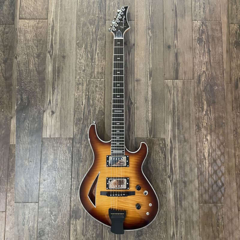 Maxey Archtops GH3 Flame Maple Burst