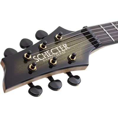 Schecter C-1 50th Anniversary Left Handed Electric Guitar - Gold Burst image 5