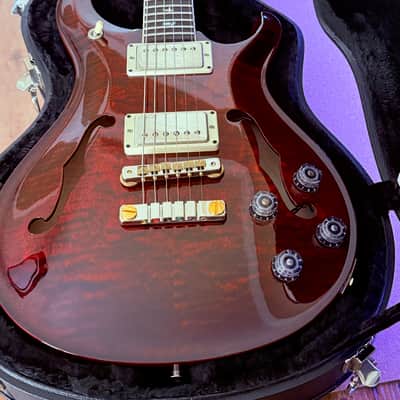WOW! PRS McCarty 594 Hollowbody II - Fire Red Burst (Wraparound Finish) - FREE Shipping image 8