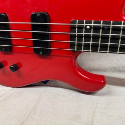 Gibson Bass IV 4-string Bass with Case 1987 - Red image 6