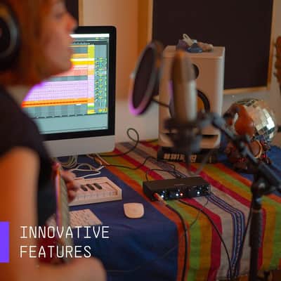 Arturia - MiniFuse 4 - Compact USB Audio & MIDI Interface with Creative Software for Recording, Production, Podcasting, Guitar - Black image 12