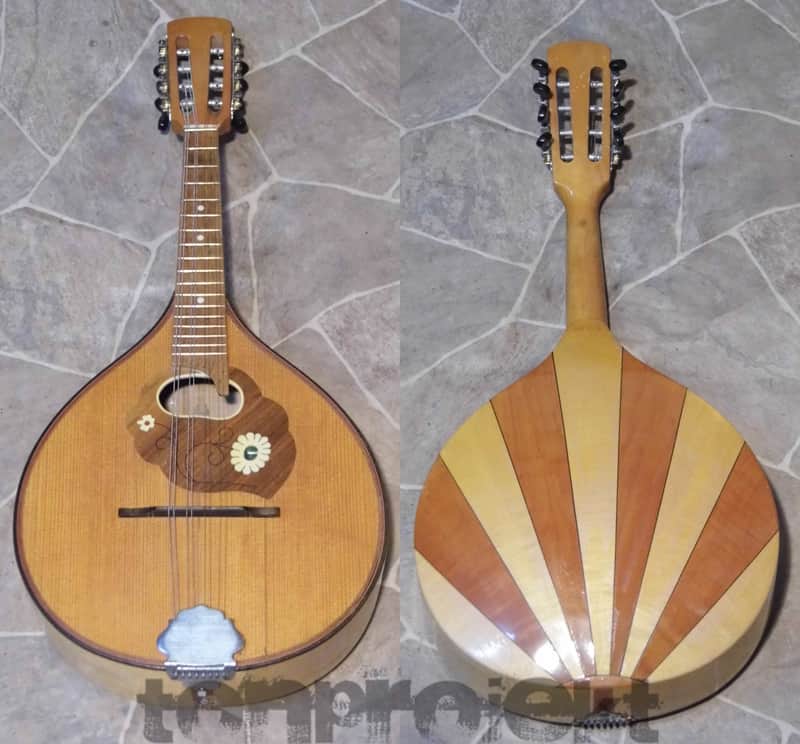 fine vintage solid 8string teardrop MANDOLIN DREIMA Markneukirchen Germany 1950s image 1