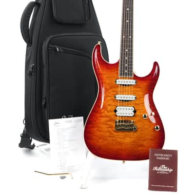 Suhr Standard Custom Carve Top Aged Cherry Burst image 3