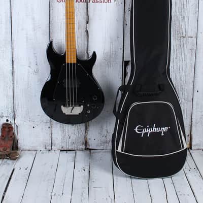 Epiphone Grabber Bass 4 String Electric Bass Guitar Ebony Finish with Gig Bag image 2