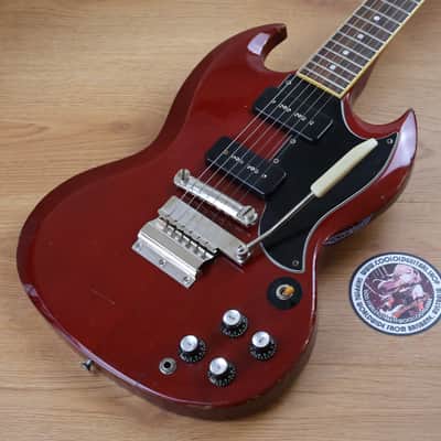 1991 Greco Japan SS-600S SG Special w/Vibrola (Cherry Red) image 1