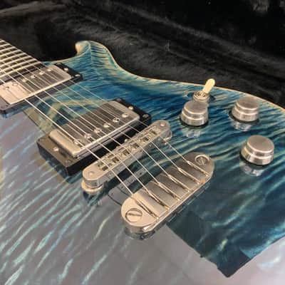 Dean Hardtail Made In USA Flame Top Denim Blue | Reverb