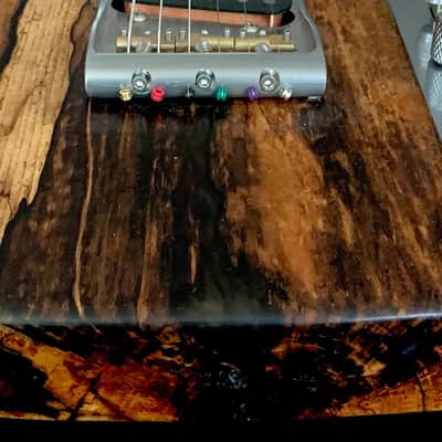 "Verity" Custom Telecaster / Barncaster from A Wee Black Dug Guitars - Natural, Figured Driftwood image 6