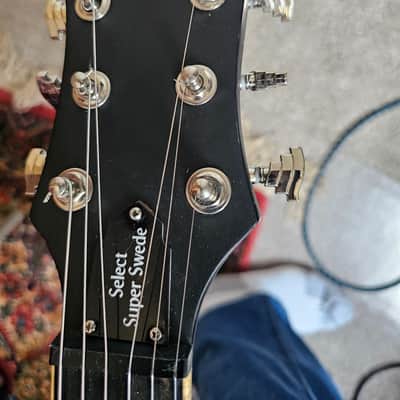 Hagstrom Super Swede. Gloss flame maple top.Cherry Sunburst image 9