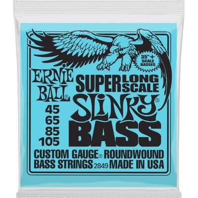 Ernie Ball 2849 Slinky nickel wound slinky super long scale 45-105 image 1