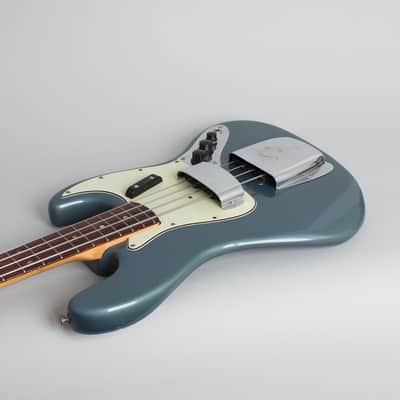 Fender  Jazz Bass Solid Body Electric Bass Guitar (1964/5), ser. #L24522, molded black plastic hard shell case. image 7