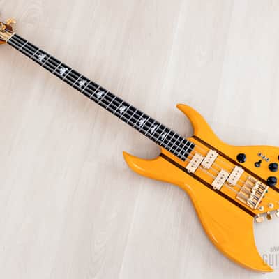 1991 BC Rich Bich 8-String Vintage Neck Through Bass Natural w/ Case, Japan NJ image 12