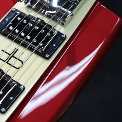 Duesenberg Alliance Series Paul Franklin Red & Vintage White Lapsteel w/Case image 13