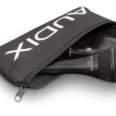 New Old Stock Audix OM2 Handheld Hypercardioid Dynamic Microphone 2010s - Black image 2
