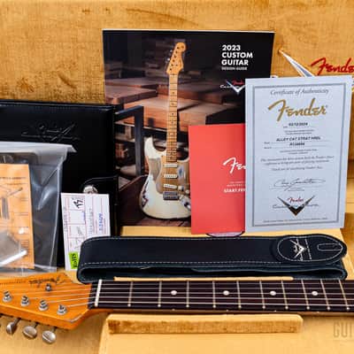 2024 Fender Custom Shop Alley Cat Stratocaster Heavy Relic SSH Superstrat Sunburst w/ Case, CoA image 19