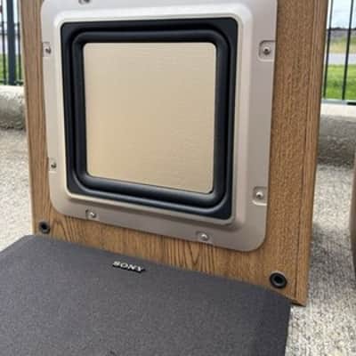 Pair Of SONY APM-790 Speaker System⭐️Great Condition⭐️Wood⭐️Working Confirmed image 4