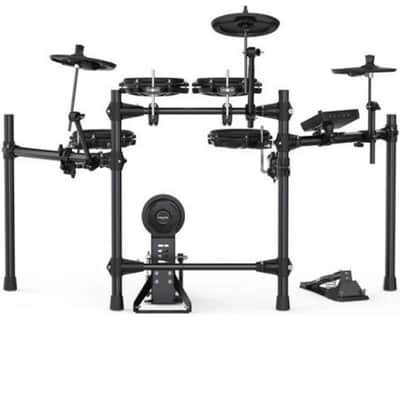 NuX DM-210+ All Mesh Head Digital Drum Kit with Motorcycle Style Drum Throne image 3