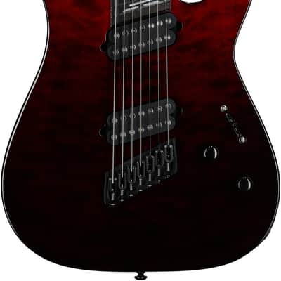 Schecter Reaper-7 Elite Multiscale 7-string Electric Guitar - Blood Burst (2182) image 6