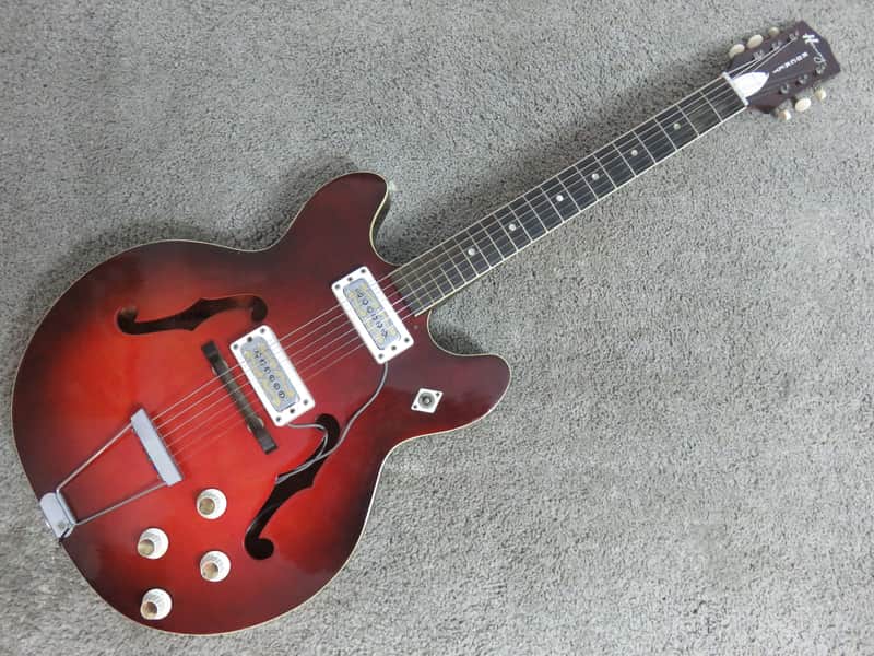 Vintage 1960s Harmony Rocket H-54 Guitar 2 Original DeArmond Pickup Good Shape Silvertone image 1