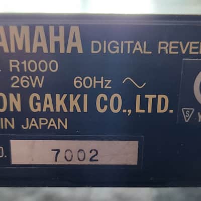 STUDIO SALE! Yamaha R1000 Digital Reverb Unit 1984 Japan image 13