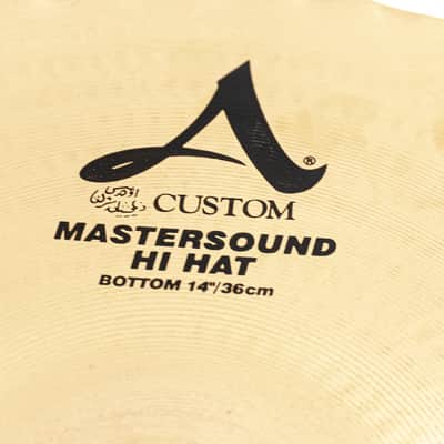 Zildjian 14" A Custom Mastersound Hi-Hats - 1100g Top / 1300g Bottom - Used image 6