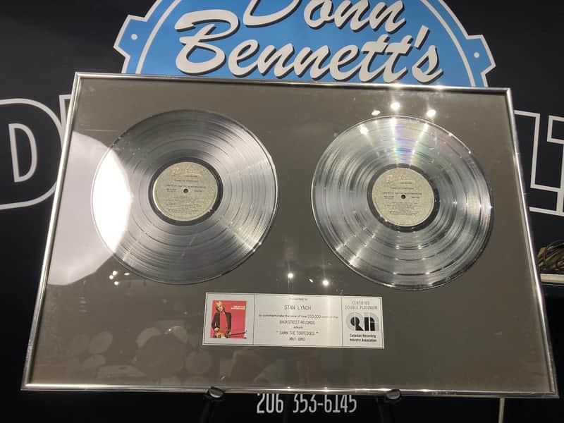 Stan Lynch Tom Petty and The Heartbreakers, Canadian, Damn the Torpedoes Multi-Platinum Record (#4) image 1