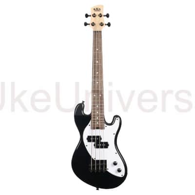Kala UBASS-SB-BK-FS Electric Solid Body Black Fretted U•BASS® Ukulele image 3