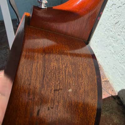 Harmony Baritone Ukelele 1950-1960s (Not certain) - Solid brown light gloss mahagony natural image 8
