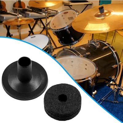 21Pcs Cymbal Replacement Accessories - Cymbal Parts Include Felt Sleeves, Washers, Wing Nuts, Felts, Hi-Hat Clutch Felt, Hi Hat Cup image 3