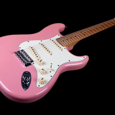 Electric Guitar Jet Guitars JS-300 JS300 BGD Burgundy Pink Free Setup image 4