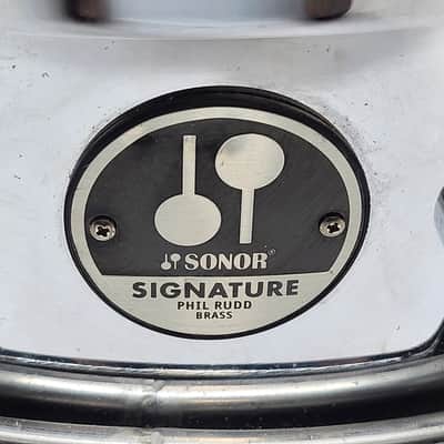 Sonor SSD 1405 PR Phil Rudd Signature 14x5" Brass Snare Drum 2009 - 2018 - Chrome-Plated image 5