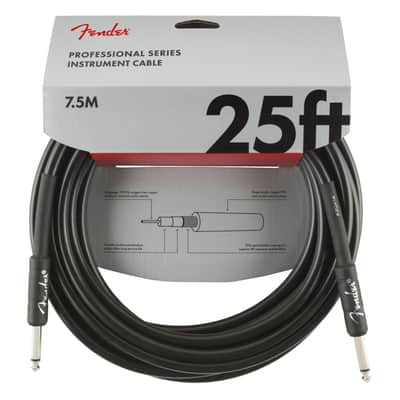 Fender Professional Instrument Cable BLK 7,5 m - Instrument Cable image 1