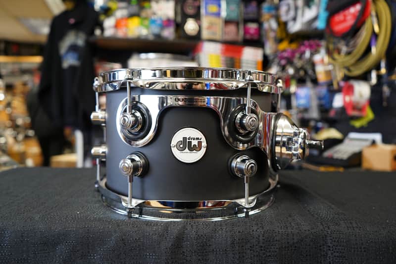 DW Design Series Black Satin 6.5" x 10" Maple Shell Tom | 10" Tom (2025) image 1