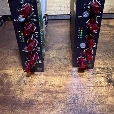 ‘Pair” Produce like a pro Warren Huarts Phoenix Audio DRS-EQ 500 Series Equalizer Module 2010s - Black image 1