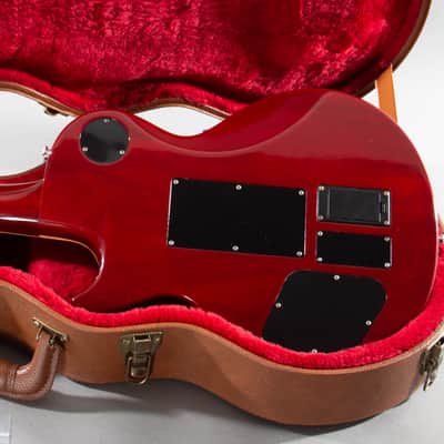 2015 Gibson Custom Shop Alex Lifeson Les Paul Axcess Royal Crimson Piezo Floyd Rose w/ COA + Gibson HSC image 7