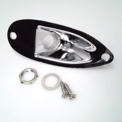 True Custom Shop® Chrome Jack Plate for Fender Stratocaster Fits USA & Import image 2