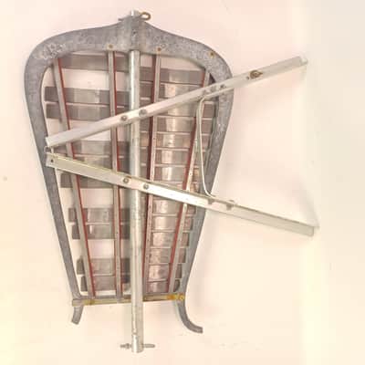 Marching Bell Lyra Glockenspiel Xylophone Vintage Large Size Frame Backing Bars image 2