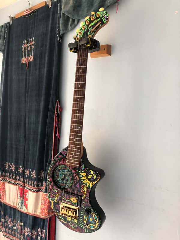 ☣️Mini Hide☣️ Fernandes YELLOW HEART ZO-3 X JAPAN custom hide