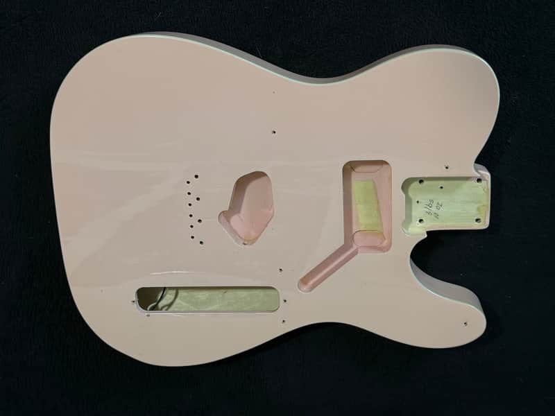 Brio Telecaster Body - Shell Pink Double Bound Bild 1