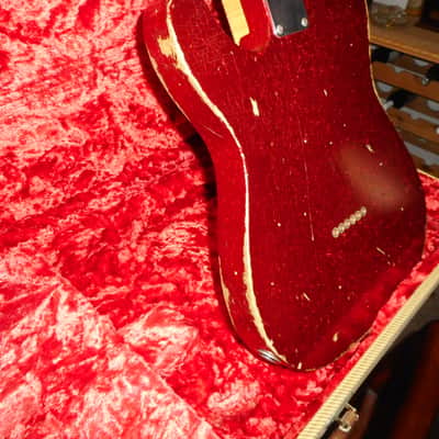Fender Custom Shop 1958 Reissue Telecaster Heavy Relic 2008 - Red Sparkle image 11